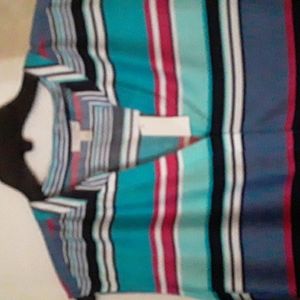 Talbots Striped Sleeveless Tunic size XL